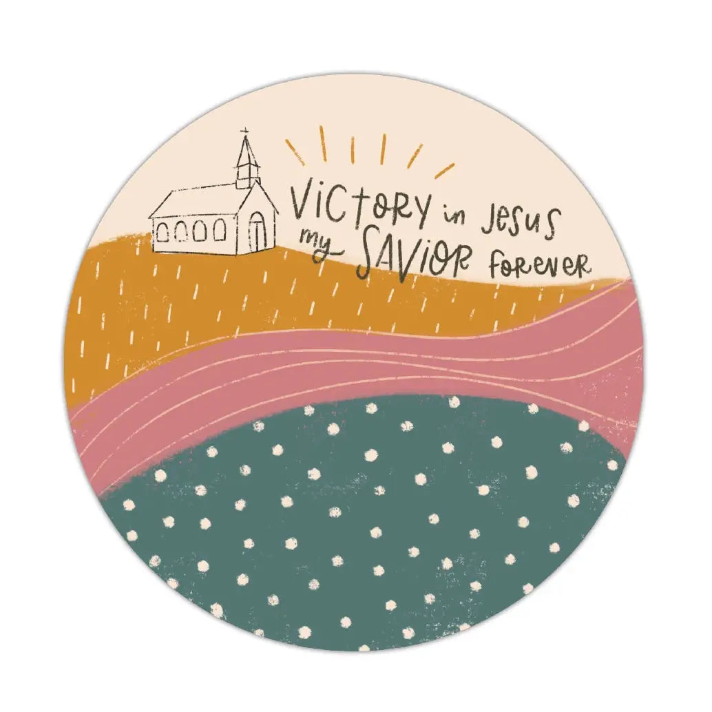 Victory in Jesus Vinyl Sticker